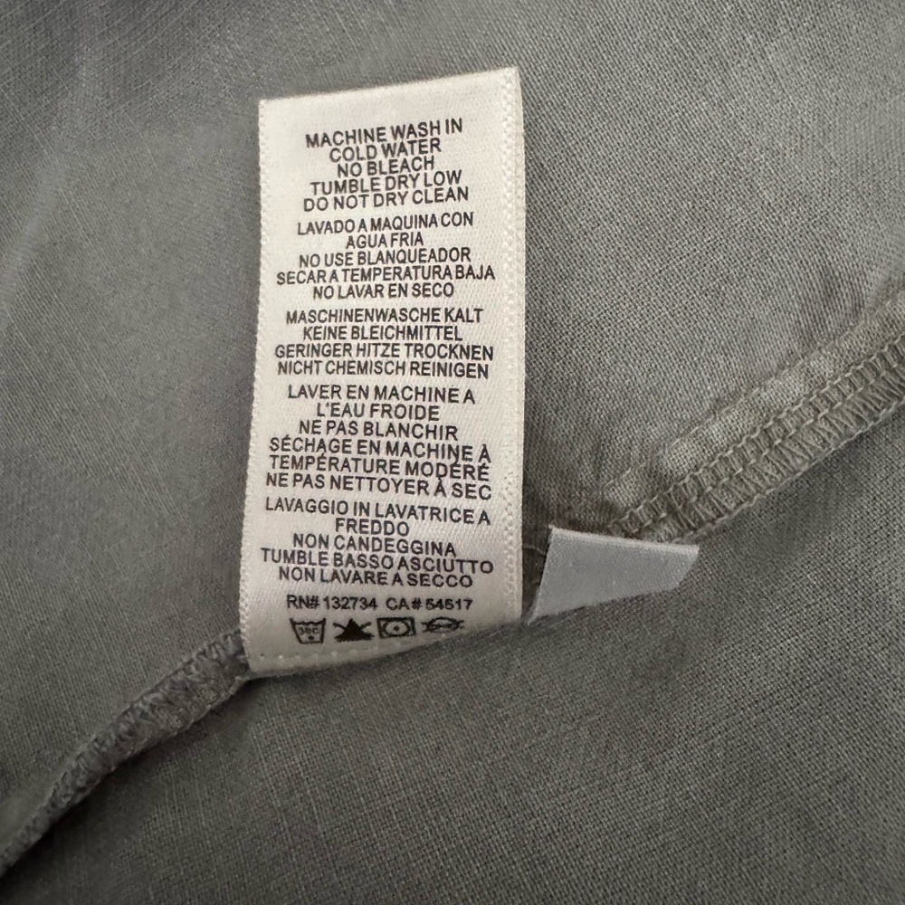 Anthropologie Cloth & Stone Relaxed Fit Shirt Dress Long Sleeves Lila Chambray M - Picture 9 of 10